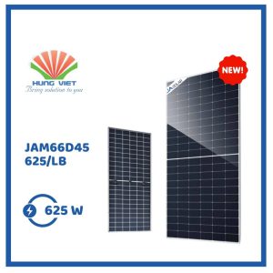 Tấm pin JA 625Wp Ntype hai mặt kính - JAM66D45 625/LB