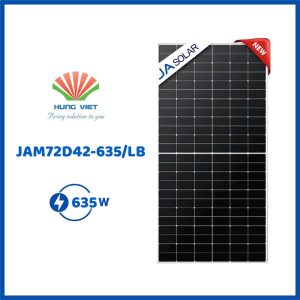 Tấm pin JA 635Wp Ntype hai mặt kính - JAM72D42-635/LB