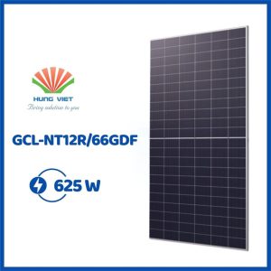 Tấm pin GCL 625Wp Ntype hai mặt kính - GCL-NT12R/66GDF